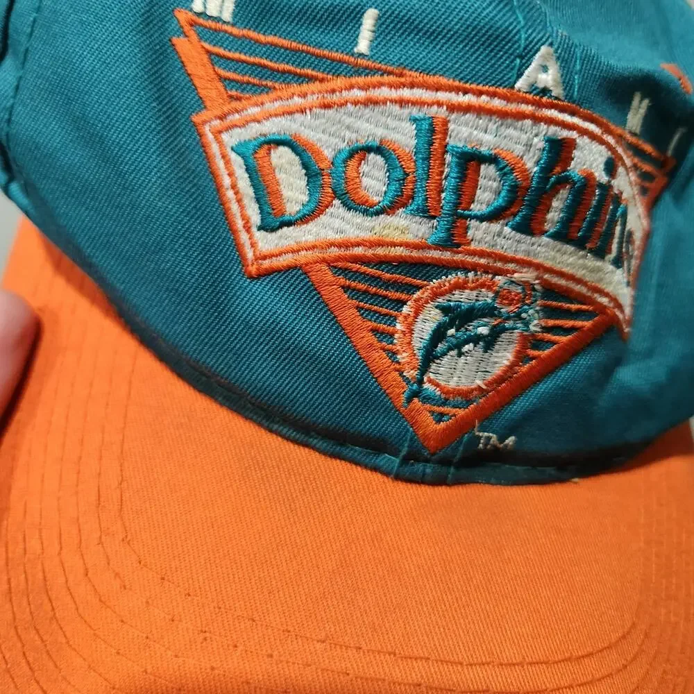 VTG 90s Miami Dolphins Team NFL‎ Football Snapback Hat Cap OSFA 1990s